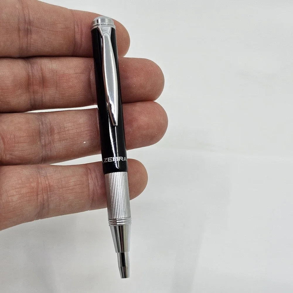 Zebra 10110 Telescopic Ballpoint Pens Count Black & Silver